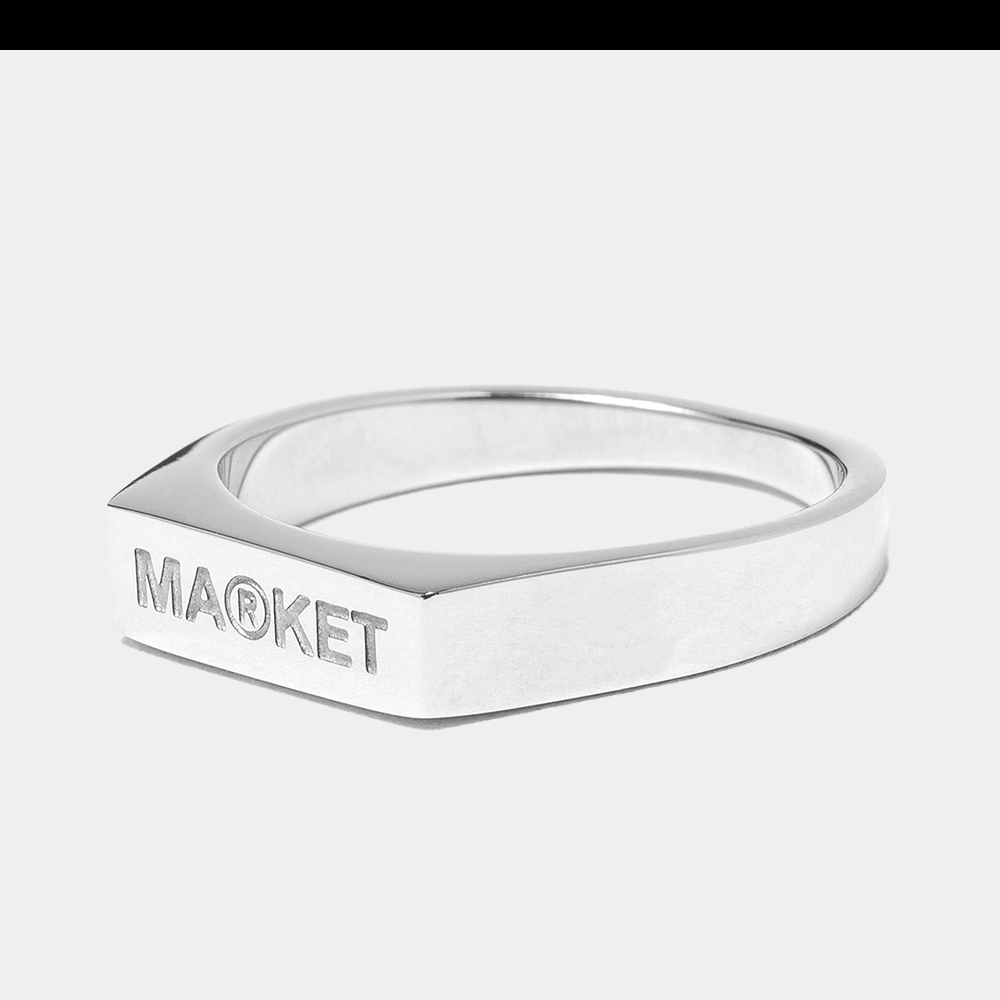 MARKET Black and White Box RING
